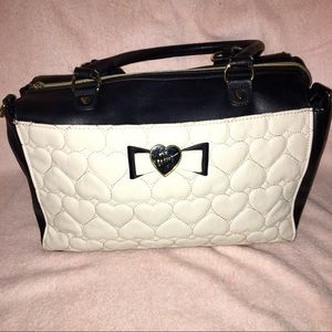 Betsy Johnson Black and White Handbag